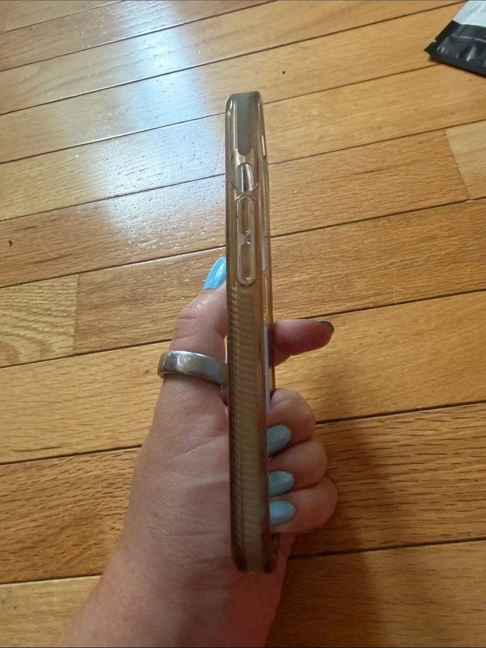 Clear Phone Case with White MagSafe Ring - Unbranded